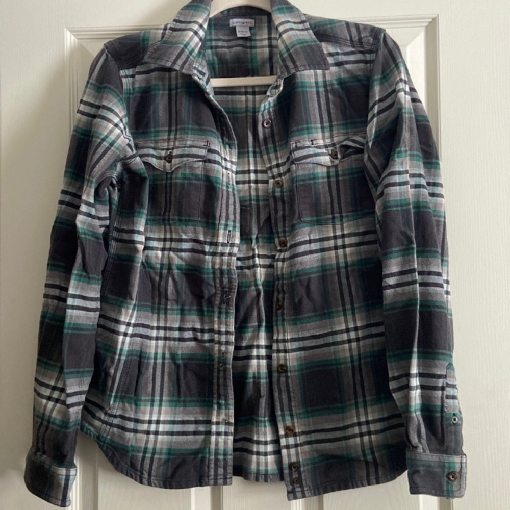 Womens Carhartt button up. Sz med